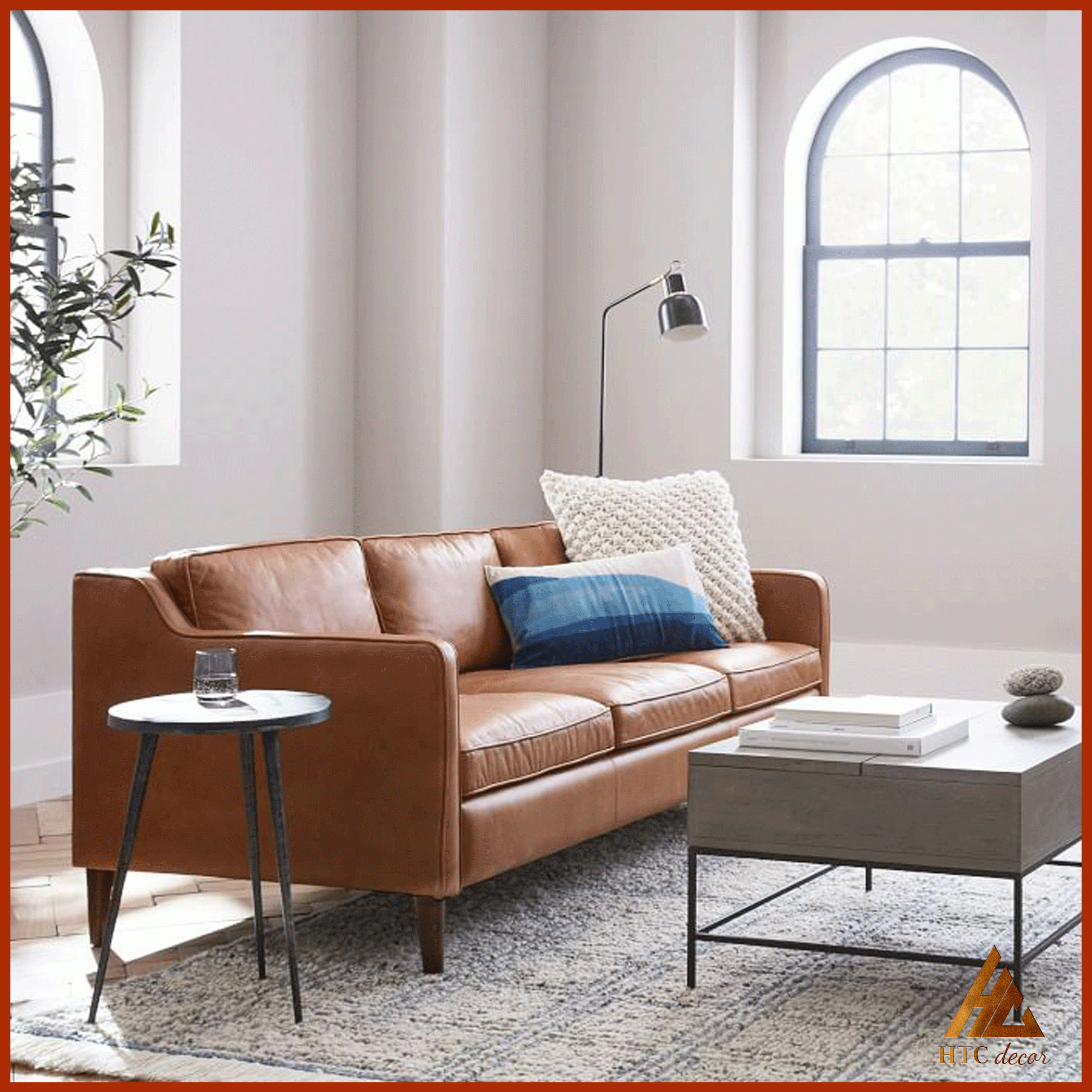 Ghế Sofa Băng Harmilton 3 Chỗ Da Simili